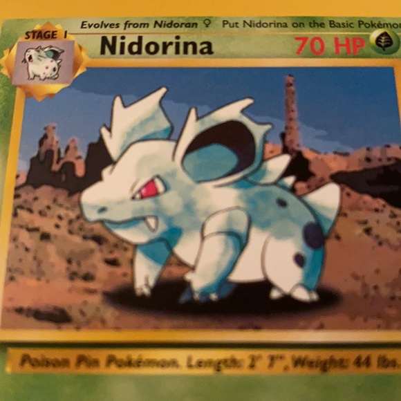 rare nidoran pokemon card 151 (Master Ball) 032 Common Psychic Colorless Friend Search Look at the top 5 cards of your deck Nidorina- Pokmon card! Rare! Excellent